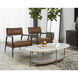 Deja 50 X 28.25 inch White / Antique Brass Coffee Table